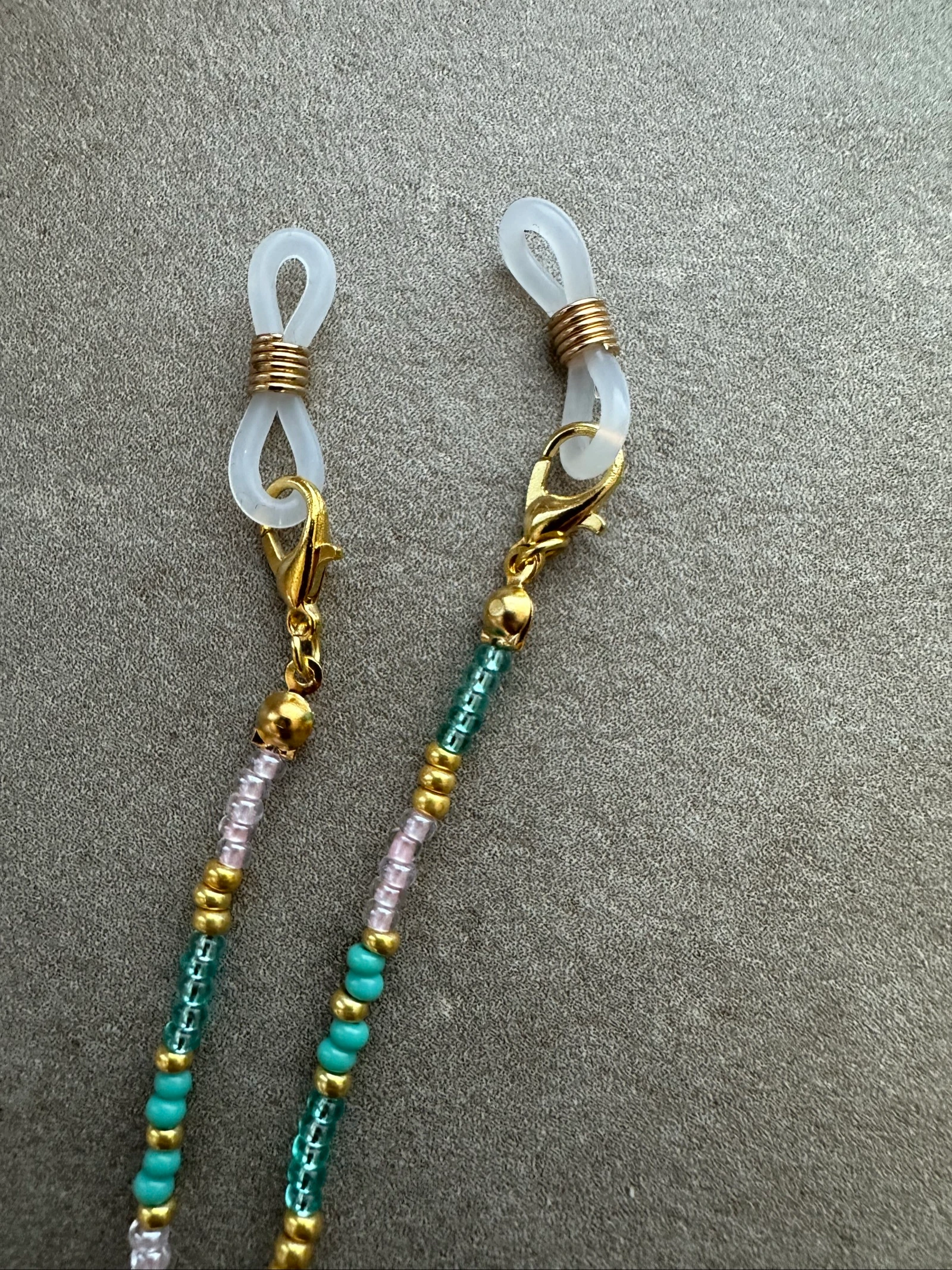 Eyeglass strap light pink and turquoise – photo 2
